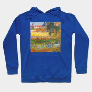 Vintage French Floral Cottage Garden Flowers Van Gogh Hoodie